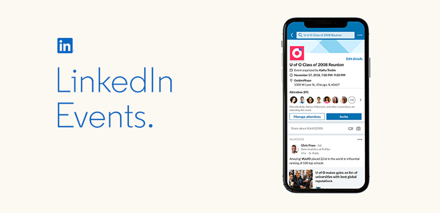 An early look at the new LinkedIn Events feature